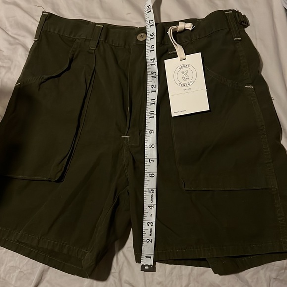 SOLD Urban Renewal Vintage Patch Pocket Utility Short, Green Cargo Shorts, 26 - Picture 8 of 8